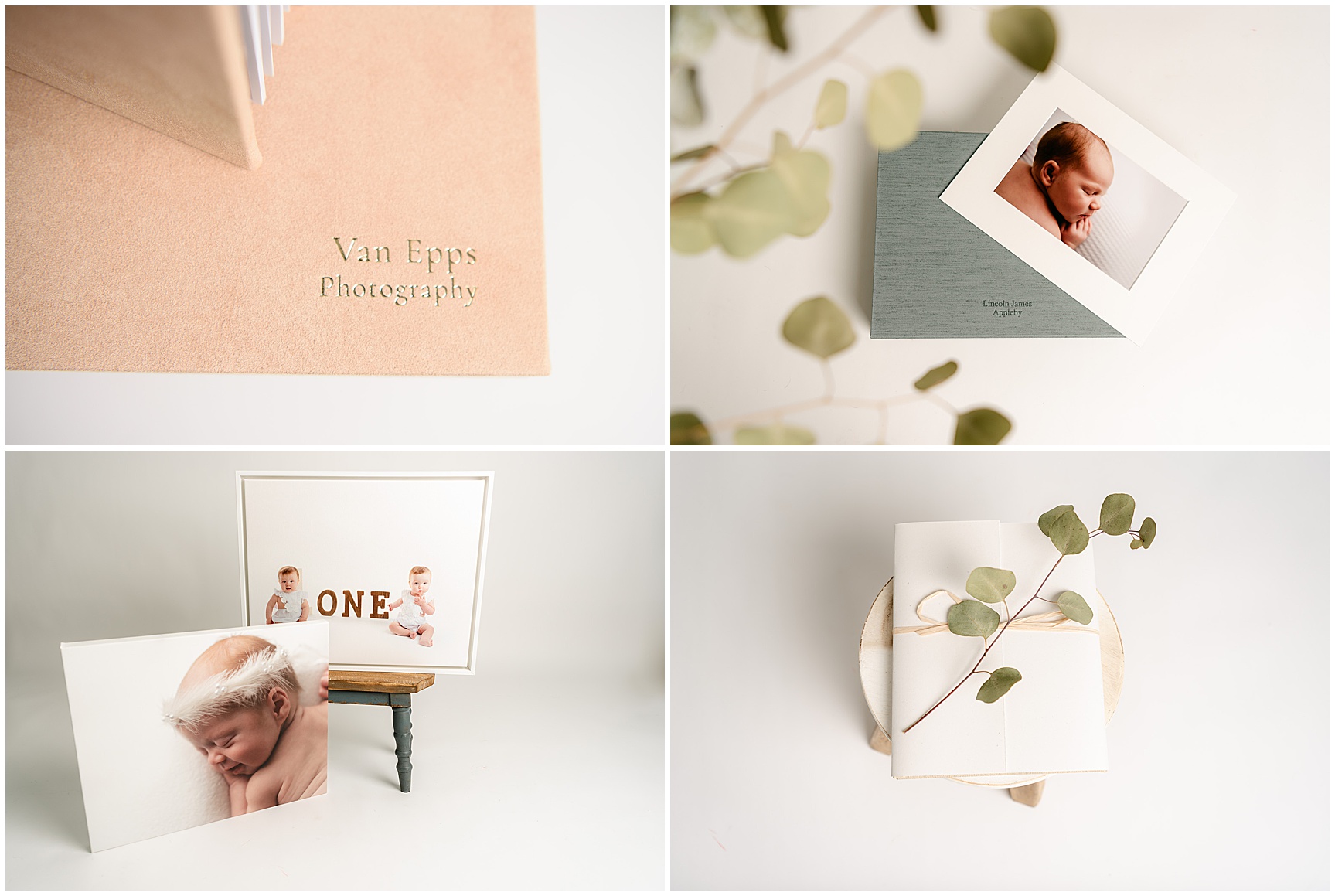 Newborn photography albums and prints 